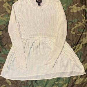 Hooked up sweater skirt combo babydoll women's‎ size L/19